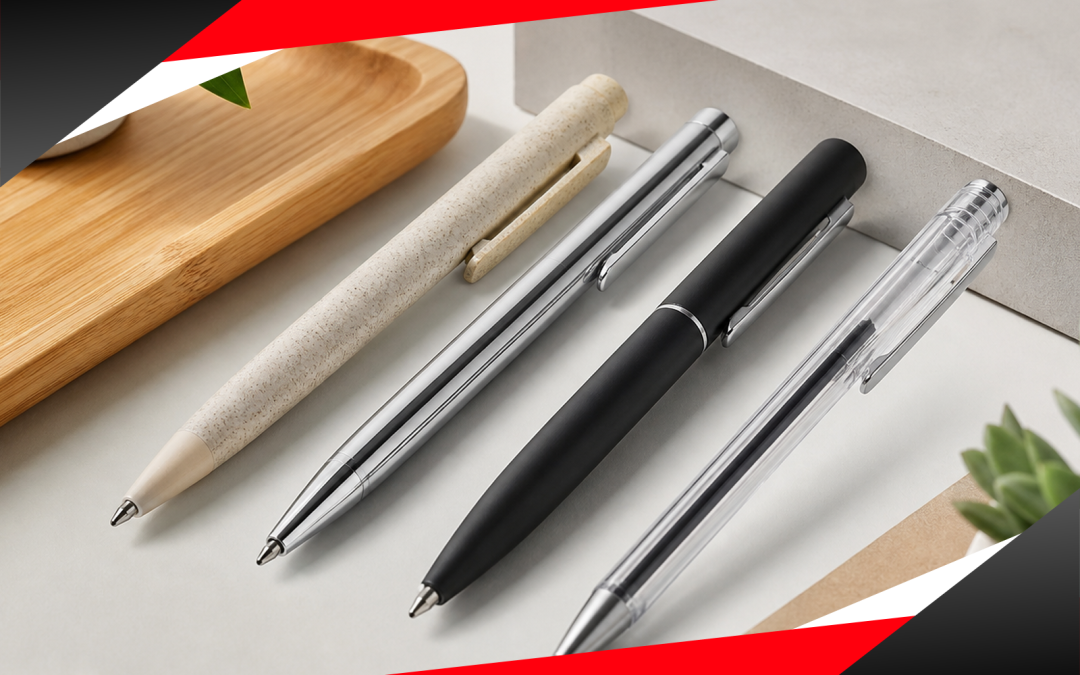 How to Choose Promotional Pens That Don’t End Up in the Bin (Plastic, Metal, Gel and Eco Compared)